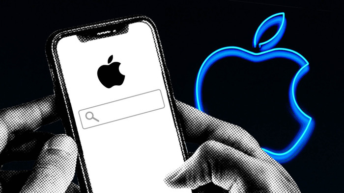 Hiện tại, Google là công cụ tìm kiếm mặc định và được ưu tiên trên các thiết bị Apple. Ảnh: FT