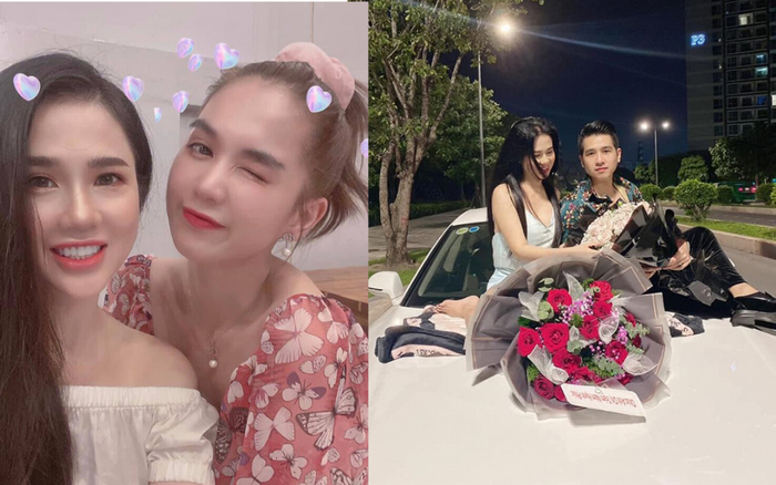 Chị gái Ngọc Trinh kỷ niệm 2 năm ngày cưới với hoa và 'xế hộp' hoành tráng Ảnh 2
