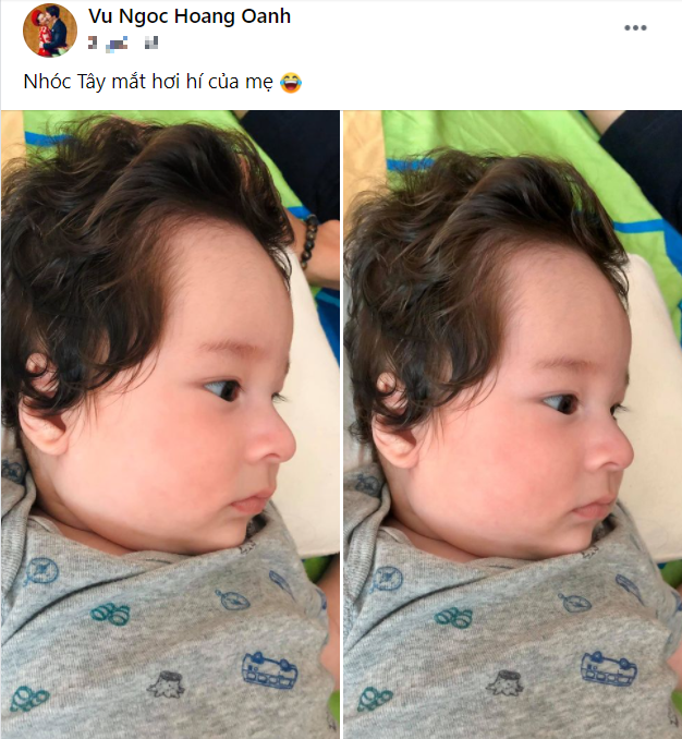 MC Hoàng Oanh chia sẻ hình ảnh mới của con trai