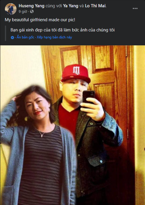 Anh chàng cũng đăng hình ảnh của bạn gái lên trang cá nhân