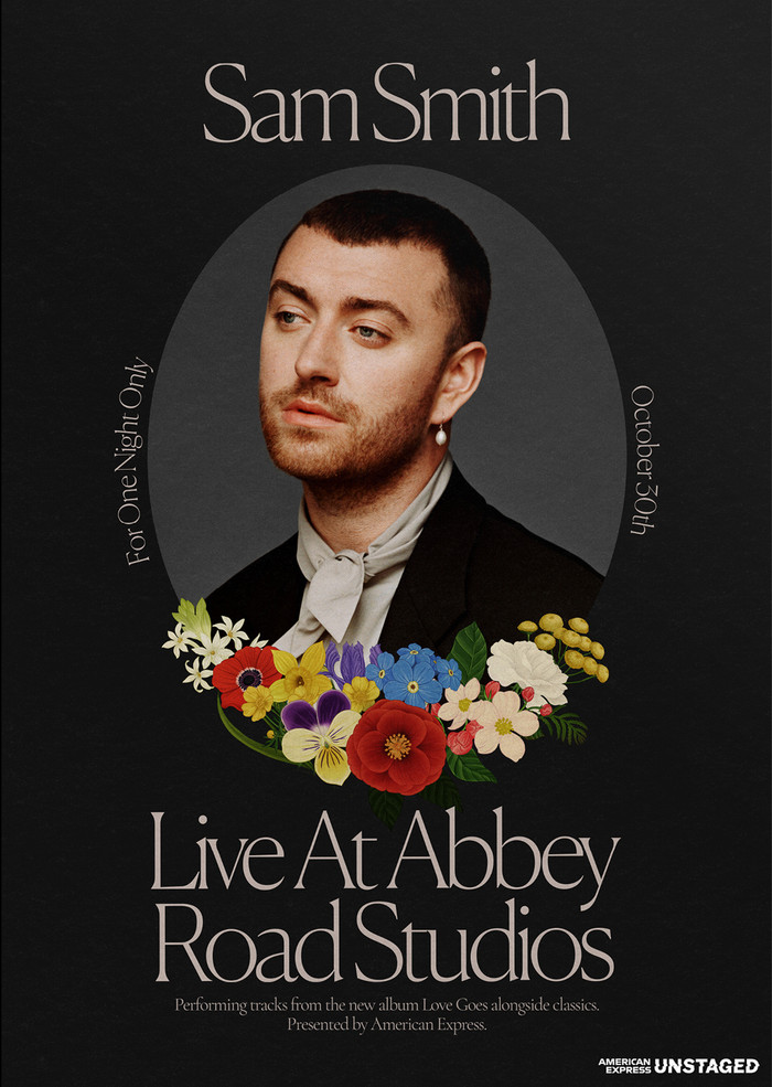 Sam Smith, Live At Abbey Road Studios sẽ được diễn ra vào ngày 30 tháng 10 năm 2020