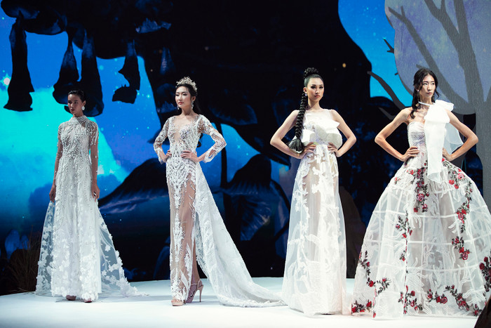 Hoa hậu Khánh Vân mang sừng hươu, Lan Khuê hóa nữ thần cùng nhau quét sạch sàn diễn Ảnh 21