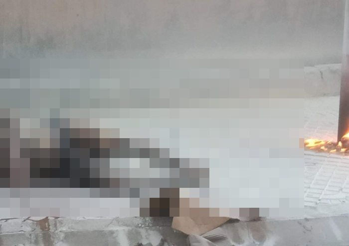 Hiện trường vụ ông Trong tự đổ xăng đốt. Ảnh: Công lý