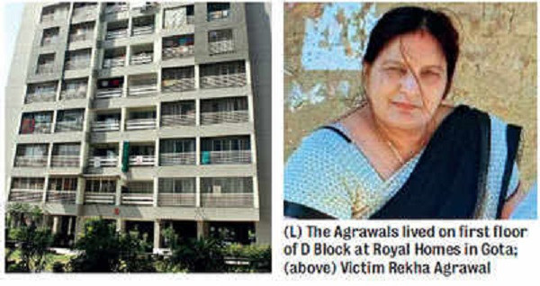 Bà Rekha bị con dâu sát hại ngay tại nhà riêng. 