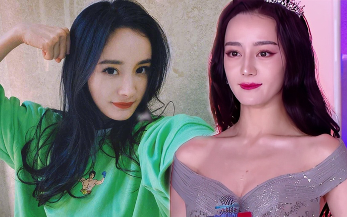 Nhan sắc thực sự không qua chỉnh sửa của Địch Lệ Nhiệt Ba lại trở nên na ná giống Dương Mịch Ảnh 2