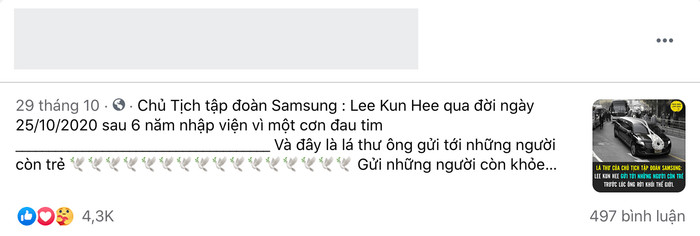 Sự thật về bức thư cuối cùng của cố Chủ tịch Samsung đang được dân mạng lan truyền trên Facebook Ảnh 5