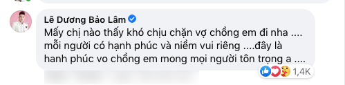 Bà xã bị nhắc nhở chuyện hay 'khoe' gia đình lên MXH, Lê Dương Bảo Lâm 'đáp trả': 'Khó chịu thì chặn' Ảnh 6