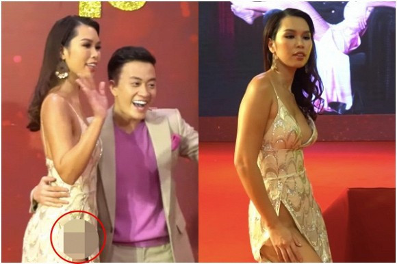 Sau sự cố trang phục này, Hà Anh đã lên tiếng chia sẻ cô tự tin như vậy là vì đã có quần bảo hộ.