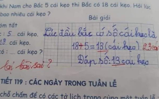 Bài toán tiểu học đơn giản liên quan đến việc chia kẹo nhưng bất ngờ gây 'lú' cho các cô cậu học trò Ảnh 2