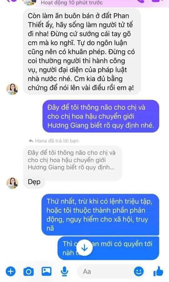 Xuất hiện người tự nhận là đại diện Hương Giang liên hệ từng antifan Ảnh 8