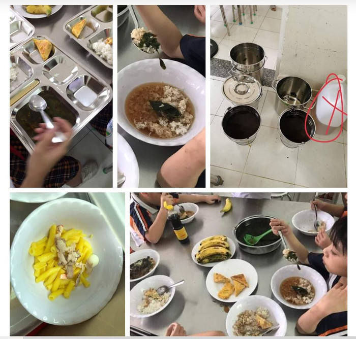 Hình ảnh bữa ăn 'nghèo nàn', nguyên liệu không đảm an toàn vệ sinh thực phẩm