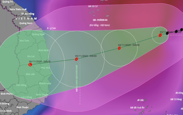Bão số 10 hướng vào Quảng Ngãi – Khánh Hòa, Biển Đông có thể đón bão số 11 Ảnh 2