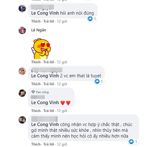 Fan ngưỡng mộ tình cảm của vợ chồng Công Vinh - Thủy Tiên.