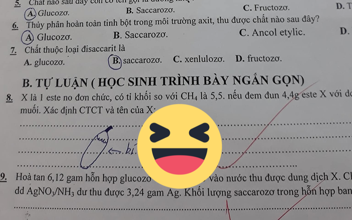 Vẻ hẳn quả bí vào bài kiểm tra vì không làm được bài, phản ứng của cô giáo khiến cư dân mạng thích thú Ảnh 2