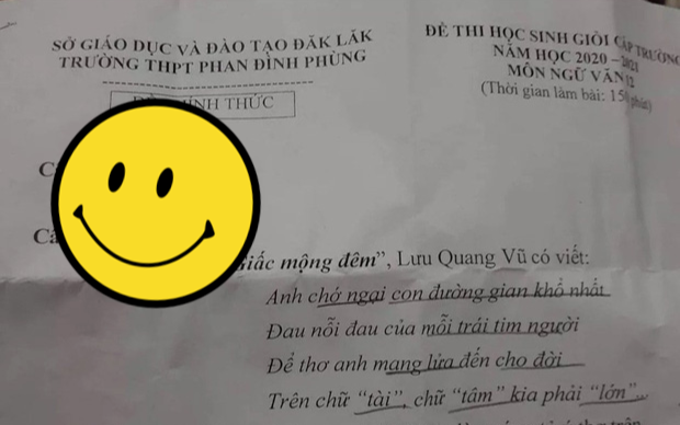 Đề thi Ngữ Văn với chỉ vỏn vẹn 3 từ nhưng đầy ý nghĩa nhân văn khiến cư dân mạng thích thú Ảnh 2
