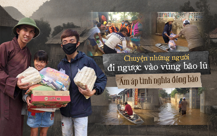Chuyện những người đi ngược vào vùng bão lũ: Ấm áp tình nghĩa đồng bào Ảnh 2