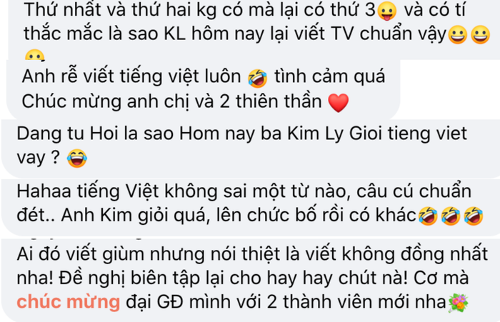Đông đảo fan nghi ngờ vì Kim Lý viết tiếng Việt quá chuẩn.