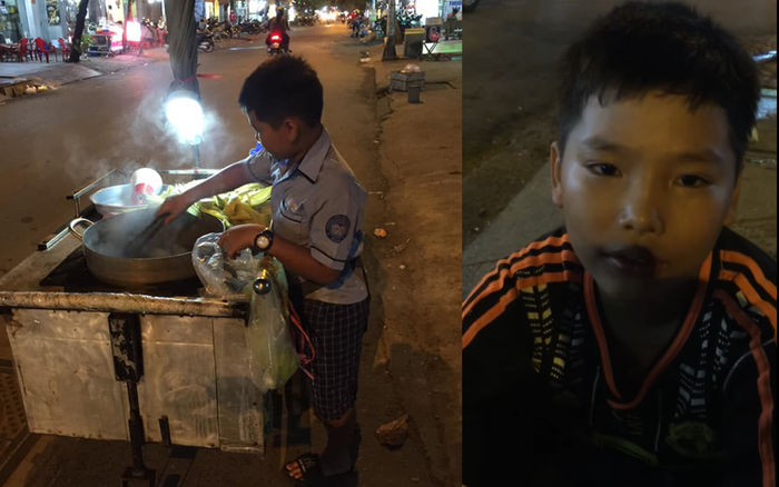 Cậu bé mặc đồng phục bán bắp phụ bà bật khóc vì được đi học: 'Con hứa sẽ học thật giỏi' Ảnh 2