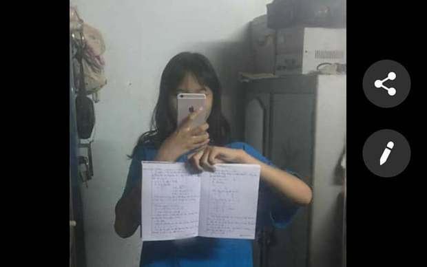 Nữ sinh 'ngậm đắng nuốt cay' khi nhờ bạn thân chụp hộ ảnh bài học để ghi chép lại Ảnh 2