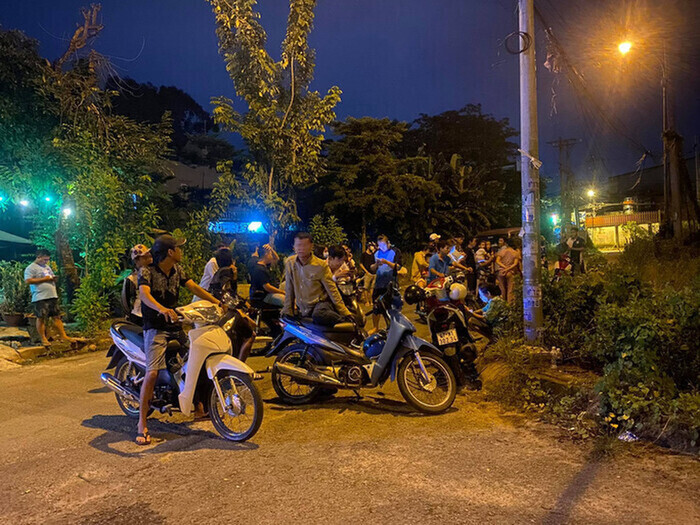 Khu vực hiện trường xảy ra sự việc