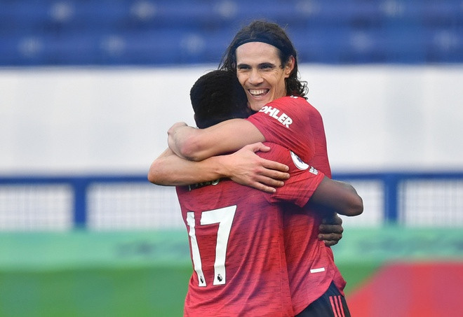 Bruno bùng nổ, Cavani 'mở tài khoản' giúp MU đè bẹp Everton Ảnh 1