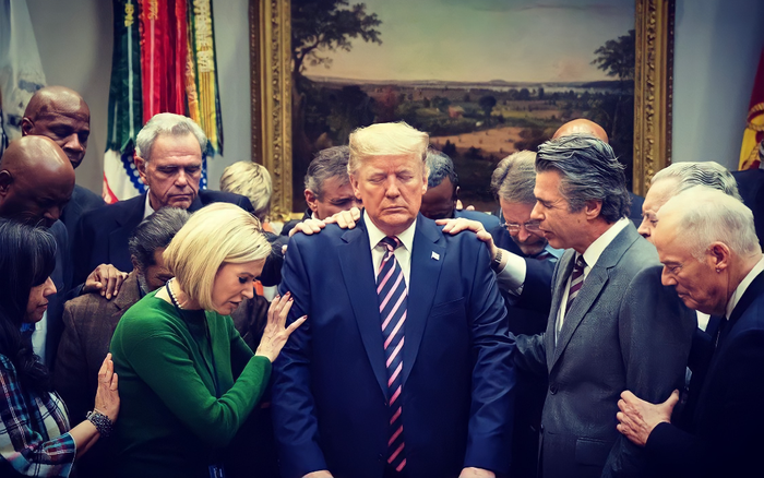 Sự thật bức ảnh Tổng thống Trump đứng không vững, cần người đỡ khi ứng viên Joe Biden giành chiến thắng Ảnh 2