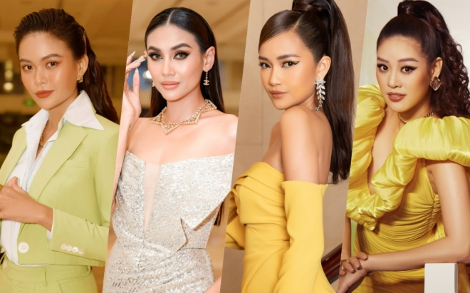 Võ Hoàng Yến - Mâu Thủy - Khánh Vân - Ngọc Châu đọ sắc bất phân thắng bại khiến fan trầm trồ Ảnh 2