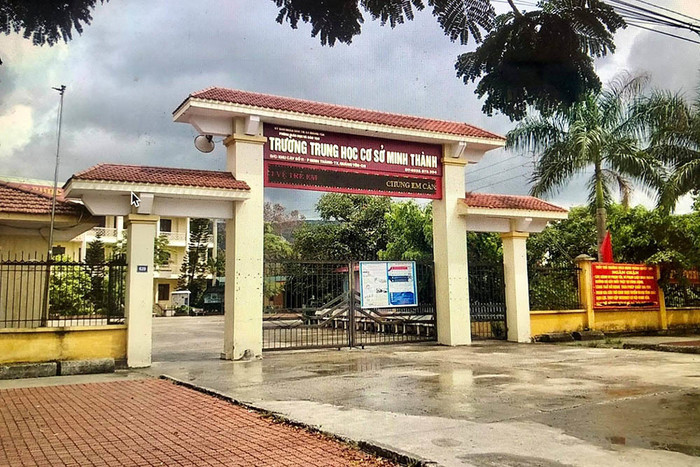 Trường THCS Minh Thành, nơi nữ sinh lớp 7 bị đánh hội đồng đang theo học