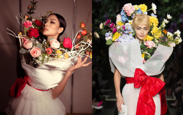 Hoàng Thùy dính 'nghi án' mặc váy nhái nhà mốt thế giới, đụng ý tưởng cả Tóc Tiên, Tiêu Châu Như Quỳnh Ảnh 2