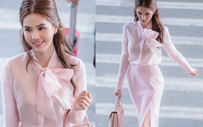 Ngọc Trinh hoá tiểu thư ngọt ngào với chiếc váy hồng ngọt, không cần rượu fan cũng tự khắc say Ảnh 2