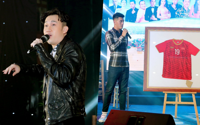 Đêm nhạc gây quỹ cho miền Trung: Dương Triệu Vũ bật khóc, Tiến Linh đấu giá chiếc áo vô địch SEA Games Ảnh 2