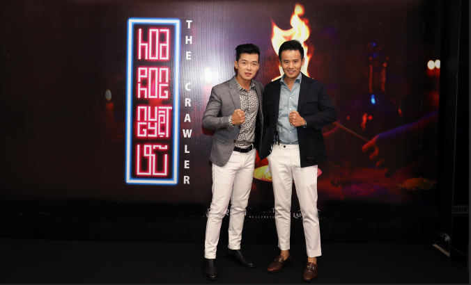 Peter Phạm (bên trái) và Hồ Quang Mẫn