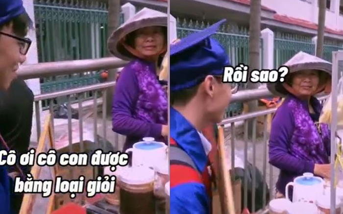 Nam sinh tốt nghiệp Đại học loại giỏi đi khoe khắp nơi, phản ứng của người bán hàng rong gây bất ngờ Ảnh 2