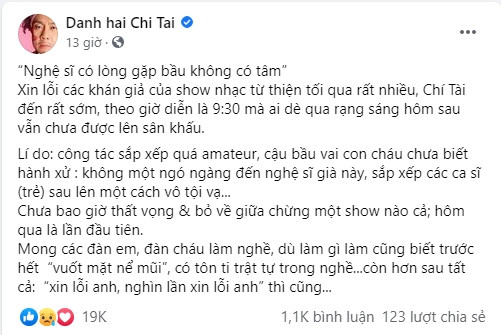 Lư Hoàng Gia Bảo lên tiếng khi bị Chí Tài tố bầu show không có tâm, làm việc thiếu chuyên nghiệp Ảnh 2
