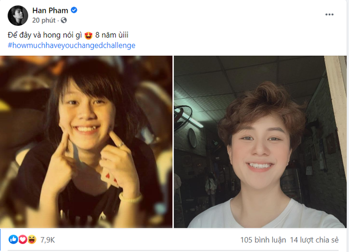 Bảo Hân mang đến sự rung cảm đáng yêu. Mặc dù nụ cười và đôi mắt sáng vẫn giống hệt 8 năm trước, nhưng hiện tại cô nàng đã trở thành một nữ diễn viên trưởng thành, cá tính.