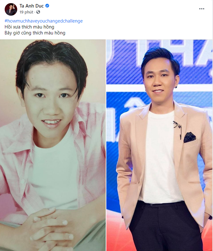 Diễn viên hài Anh Đức không có quá nhiều thay đổi, trừ kiểu tóc đúng không cả nhà.