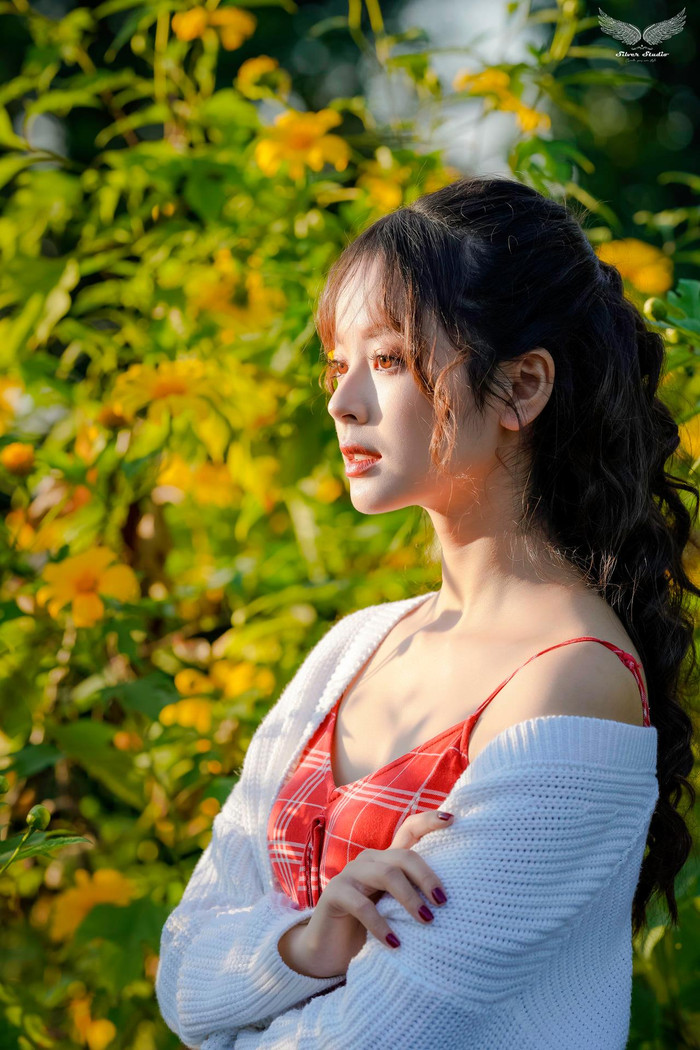 Nữ sinh khoe nhan sắc ngọt ngào ở Ba Vì