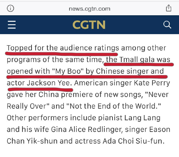 Sân khấu 'Double 11' của Dịch Dương Thiên Tỉ bỗng xuất hiện trên các trang báo mạng của nhiều quốc gia Ảnh 4