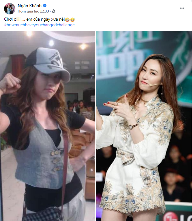 Ngân Khánh từ một cô nàng cá tính tuổi teen trở thành cô diễn viên quyến rũ.