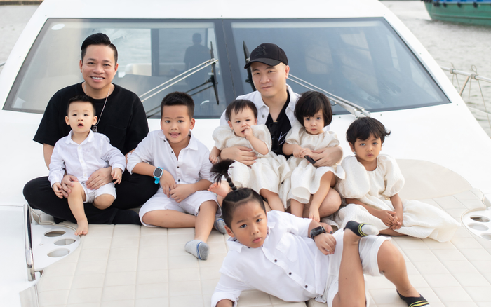 NTK Đỗ Mạnh Cường mừng sinh nhật con trai trên du thuyền Ảnh 2