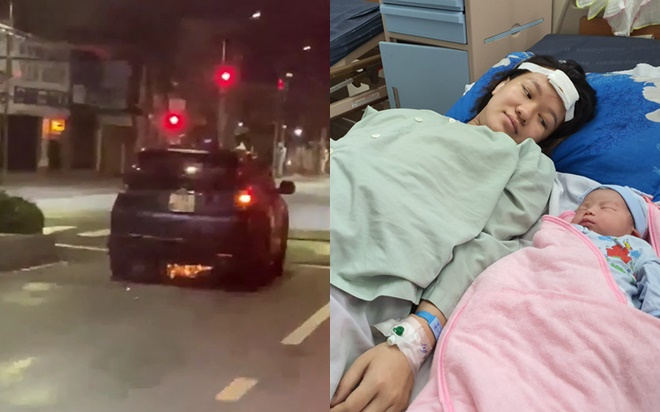 Vụ ô tô kéo lê xe máy chở sản phụ 500m: Hai mẹ con đều an toàn, bé gái chào đời nặng 3,4kg Ảnh 2