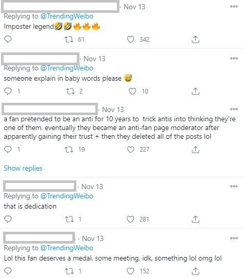 Một số bình luận của cộng động mạng trên Weibo