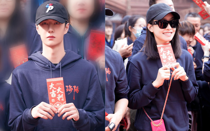 Vương Nhất Bác và Tống Thiến rạng rỡ tại buổi khai máy 'Phong khởi Lạc Dương' Ảnh 2