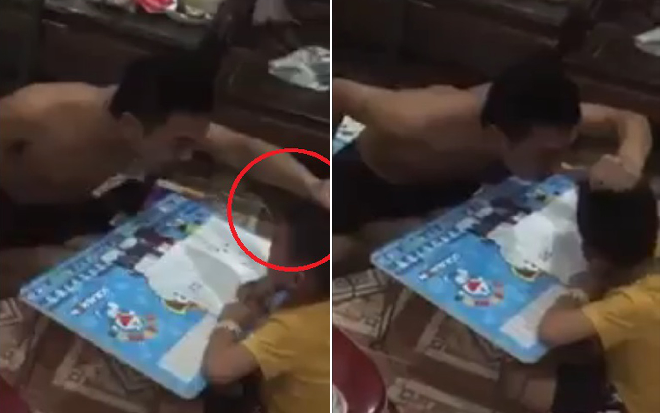 Người bố túm tóc, chửi bới rồi tát con vì không làm được bài tập gây bức xúc dư luận Ảnh 2