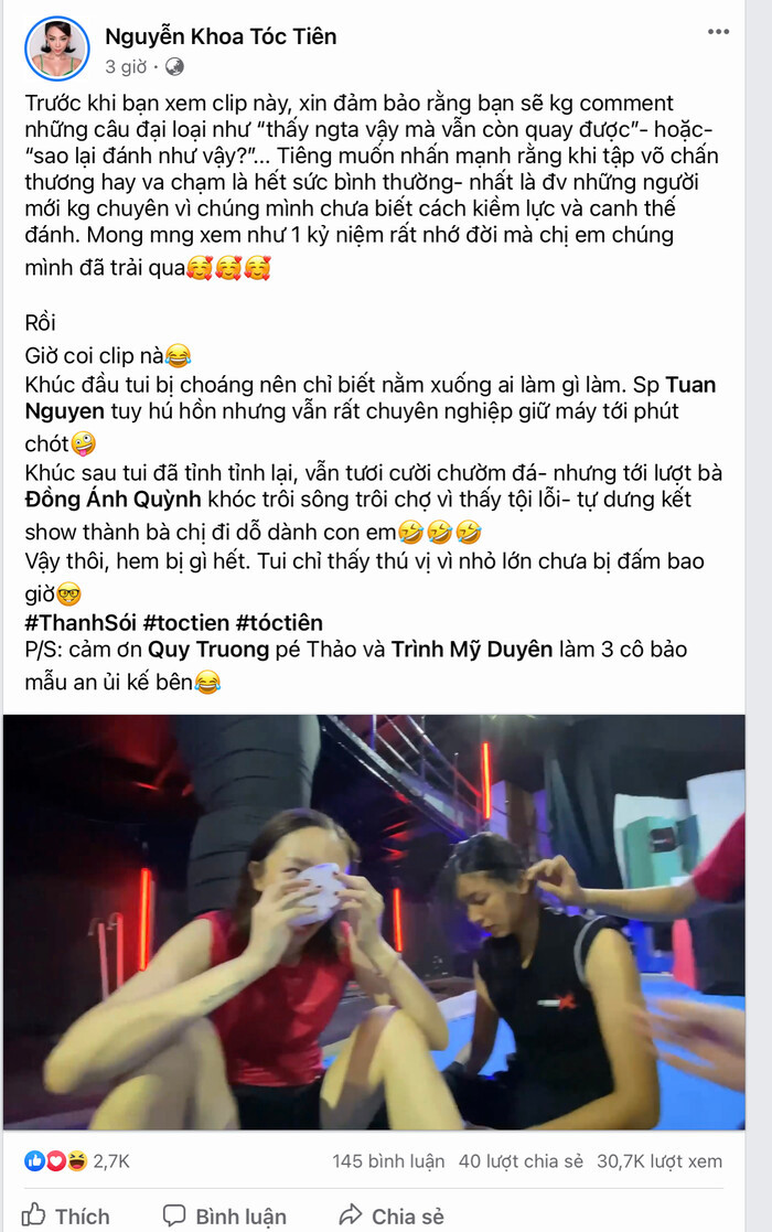 Haha (Running Man) bình luận vào video tai nạn hậu trường của Tóc Tiên Ảnh 3