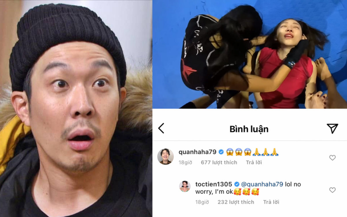 Haha (Running Man) bình luận vào video tai nạn hậu trường của Tóc Tiên Ảnh 2