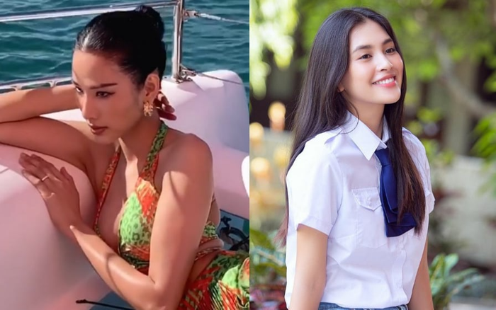 Tiểu Vy diện đồng phục xinh lung linh, Hoàng Thùy đăng clip khoe số đo 'bốc lửa' Ảnh 2