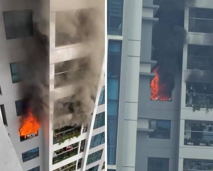 Căn hộ tại chung cư bất ngờ cháy lớn