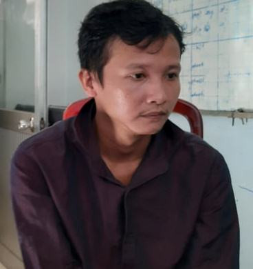 Võ Chí Dũng tại cơ quan công an. Ảnh: Công an TP.HCM