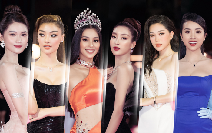 Tiểu Vy - Đỗ Mỹ Linh - Phương Nga - Thúy An - Kiều Loan đọ sắc tại chung kết Hoa hậu Việt Nam 2020 Ảnh 2